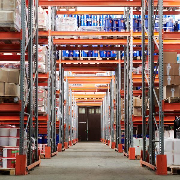 Seamless epoxy flooring in a busy storeroom, prepped and installed by Epoxy Flooring Guys Sydney for long-term use.